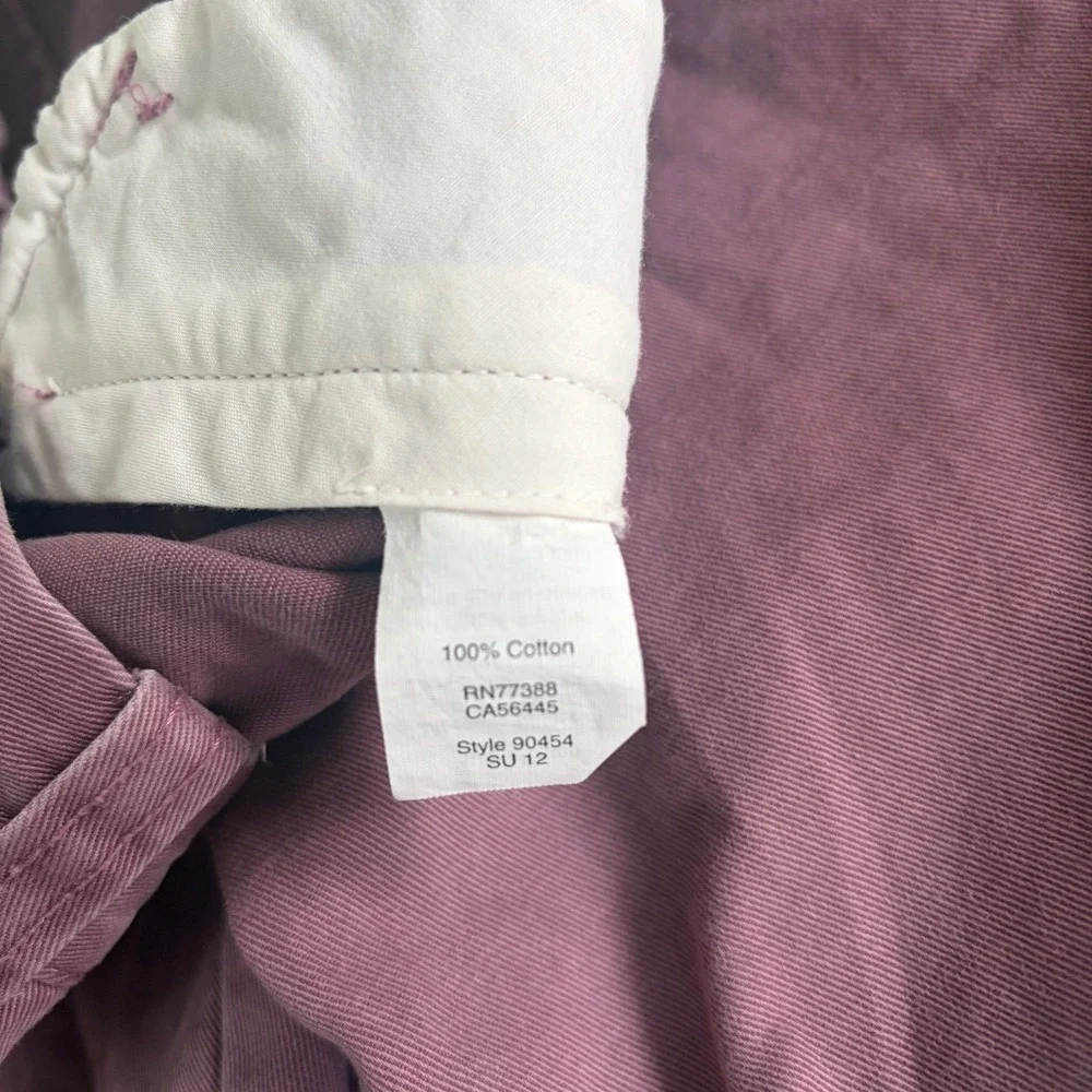 Vintage J.Crew Men's 36 Burgundy Plum Cotton Chino‎ Shorts Dadcore Golf Summer
